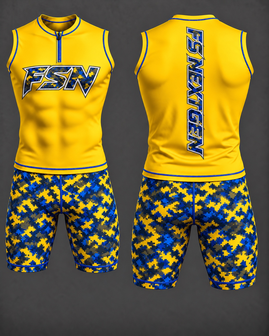 Boys yellow competition uniform